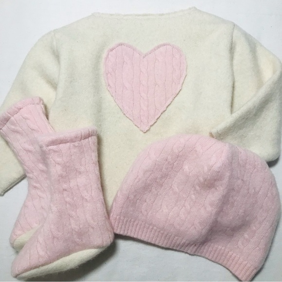 Handmade Cashmere Baby Sweater Set